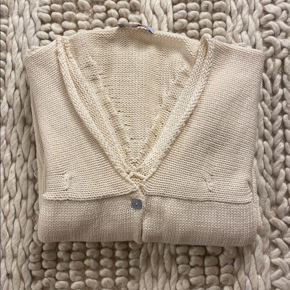 Crea Concept Bell Sleeve Knit Cardigan • Viscose Cotton Blend • Size S - Picture 11 of 13